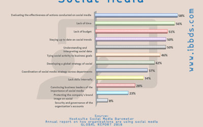 Challenges Organizations Face With Social Media, Infographic by ibbds