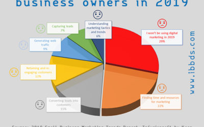 The biggest challenge (of the following options) for small business owners in 2019, Infographic by ibbds